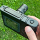 Photo of a custom Game Boy Pocket running Game Boy Camera